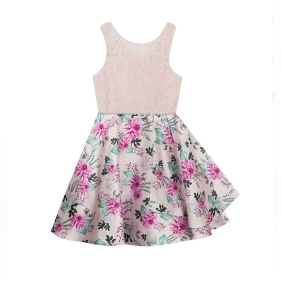 Emily Rose Other - Emily Rose Girls S/10 Sleeveless Floral Print Fit Flare Dress Floral